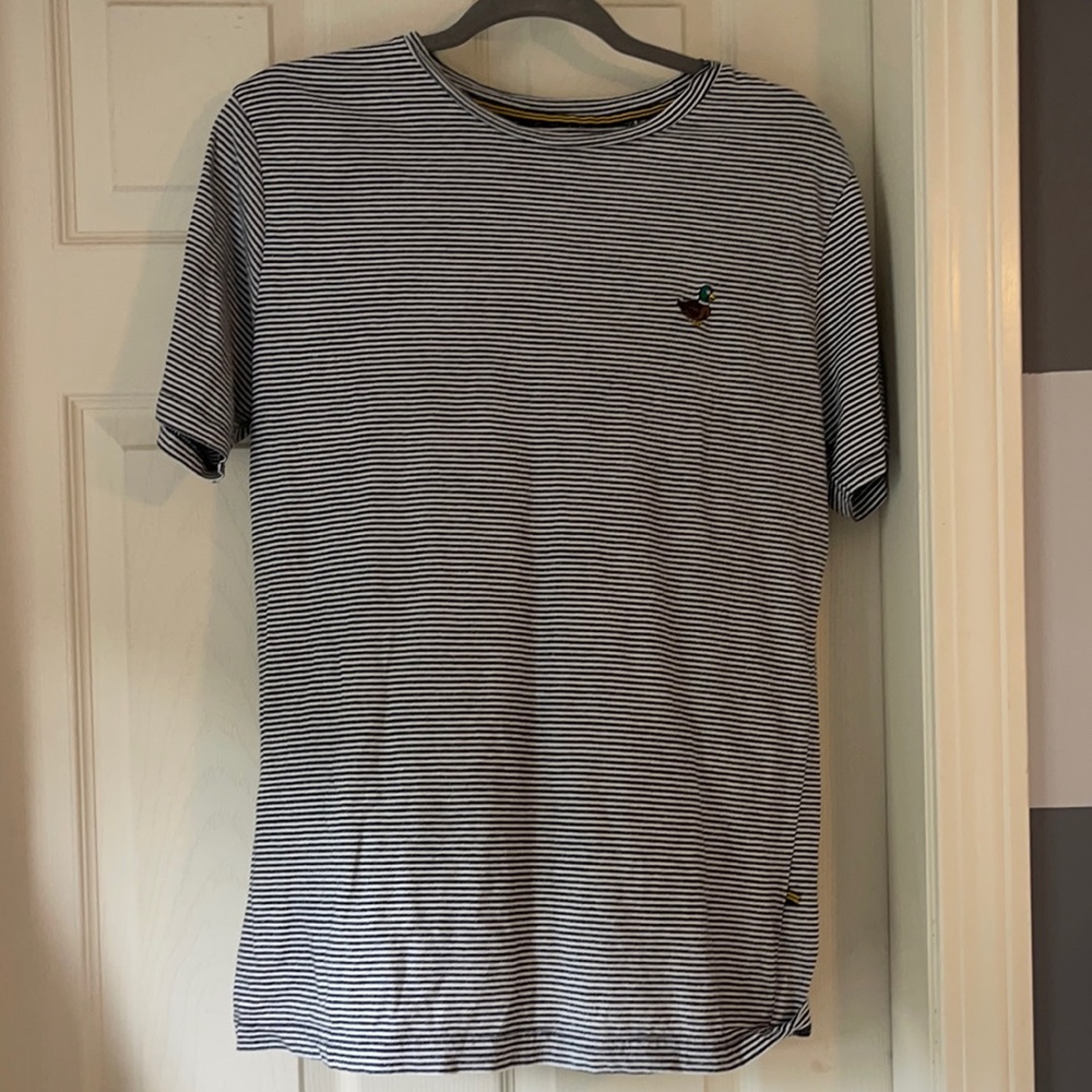 Men’s Denim & Flower striped tshirt size M